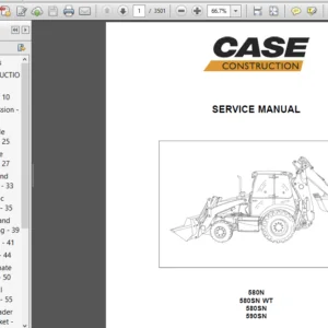 Case 580N 580SN WT 580SN 590SN Service Manual - PDF Download