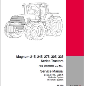 case IH Tractor Magnum 215,245,275,305,335 Series Service Manual - PDF DOWNLOAD
