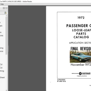 1972 Dodge/Chrysler/Plymouth/Imperial Parts Catalog_Dart/Dart Custom/Swinger/Swinger Special/Demon/Demon 340/Challenger/Challenger Rallye/Coronet/Coronet Custom/Coronet Crestwood/Charge