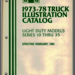 1973-1978 Gm Light Truck Illustration And Parts Manual - PDF Download