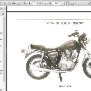 1981-1983 Suzuki Gs250t Gs300l Motorcycle Service Manual - PDF Download