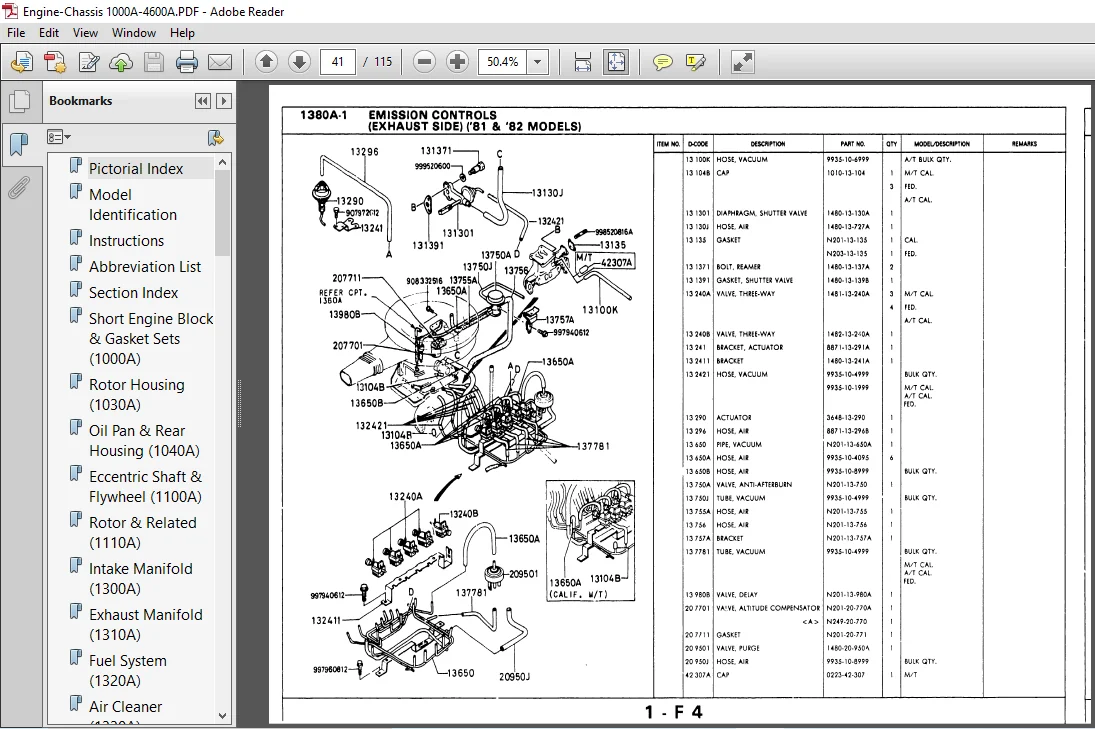 1981 1982 1983 Rare Mazda Rx7 Rx 7 Parts Catalog Manual - PDF DOWNLOAD - Image 2
