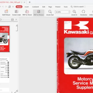 1983-1985 Kawasaki Gpz400 Gpz550 Z400f Z500f Z550f Service Repair Workshop Manual - PDF Download
