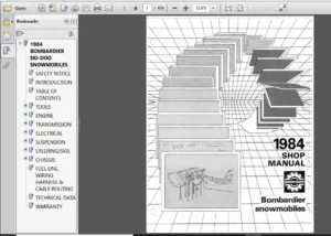 1984 Bombardier Ski Doo Snowmobile Repair Manual - PDF DOWNLOAD
