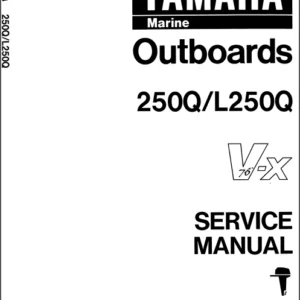 1992 Yamaha 250 Txrq Outboard Service Repair Maintenance Manual - PDF Download