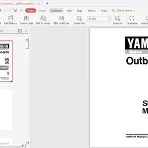 Yamaha 4R 4S Outboard 1994 Service Repair Workshop Manual - PDF Download