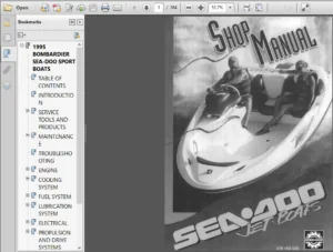 1995 Sea Doo Speedster Sportser Sport Boat Repair PDF