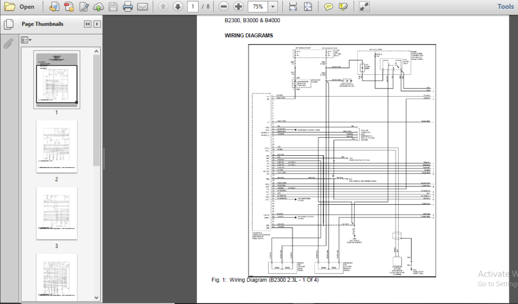 1996 Mazda B3000 Pickup Truck Service Repair Manual 96 - PDF DOWNLOAD ...