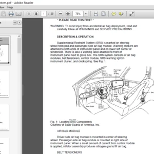 1996 Saab 9000 Service Repair Manual 96 Download
