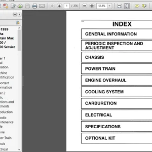 1997 - 1999 Yamaha Mountain Max 600 700 Service Repair Factory Manual Instant Download