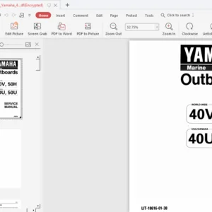 1997 Yamaha 40 Hp Outboard Service Repair Manuals - PDF DOWNLOAD