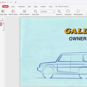 1998 Hyundai Galloper Owner 's Manual - PDF Download