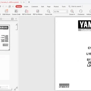 1998 Yamaha S200txrw Outboard Service Repair Maintenance Manual Factory - PDF DOWNLOAD