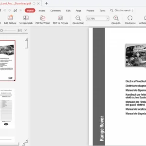 1999 Models onward Range Rover Electrical Troubleshooting Manual - PDF DOWNLOAD
