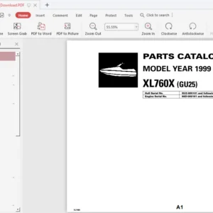 1999 Yamaha Wave Runner Xl760 Parts Manual Catalog Download