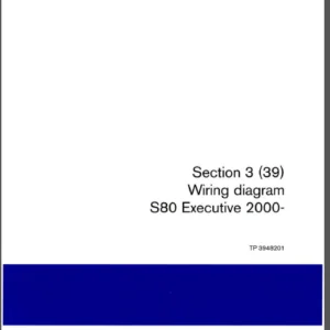 2000 Volvo S80 Wiring Diagrams - PDF  Download