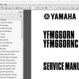 2001 - 2005 YAMAHA RAPTOR 660 ( YFM-660 YFM660 YFM660RN YFM660RNC ) Service Repair Manual - DOWNLOAD