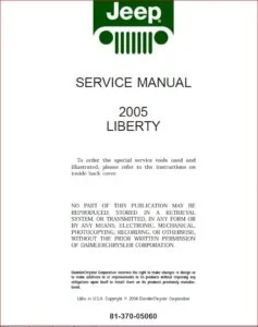 2002 2003 2004 2005 2006 2007 Jeep Liberty KJ JEEP CHEROKEE COMPLETE Service Repair Workshop Manual - PDF DOWNLOAD