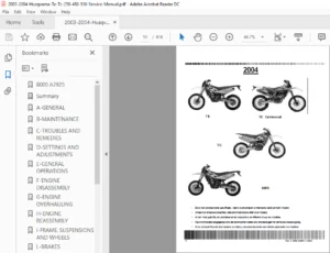 2003-2004 Husqvarna Te-Tc-250-450-510 Service Manual - PDF Download