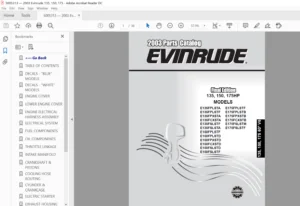 2003 Johnson Evinrude 135hp 150hp 175hp Parts Catalog Manual - PDF Download