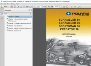 2003 Polaris ATV Scrambler 50 Predator 90 Scrambler 90 Sportsman 90 Service Maintenance Manual - PDF DOWNLOAD