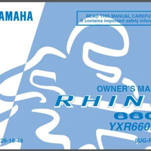 2004-2008 Yamaha Rhino 660 YXR660 Service Manual Download + Owners Manual 04-08 YXR 660 ATV Workshop Shop Repair Manual