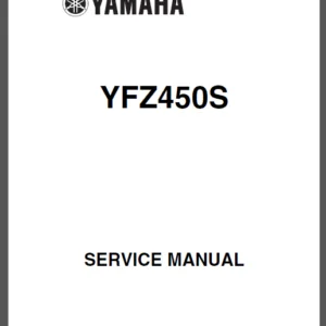 2004-2013 YAMAHA YFZ 450 ATV Service Repair Manual YFZ450 Highly Detailed FSM - PDF Download
