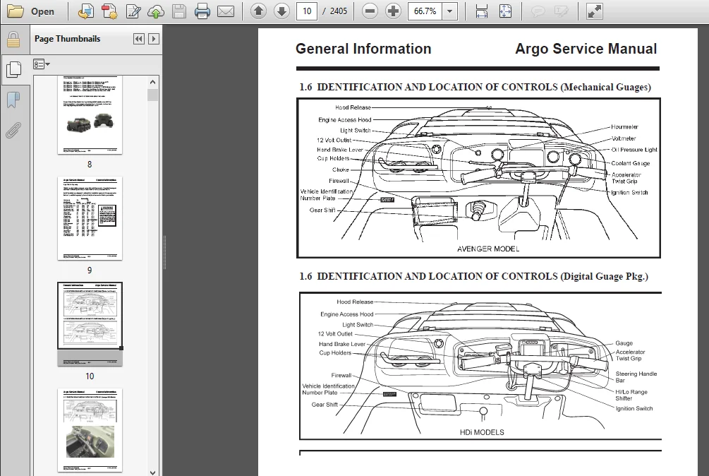 2004-2014 Argo Avenger 700 750 Efi 8x8 Utv Repair Manual - PDF Download - Image 3