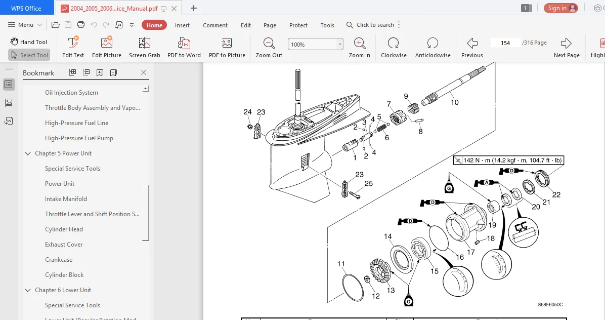 Yamaha Vmax Vz150 Vz175 Z150 Z175 Z200 Lz150 Lz200 V6 Outboard Complete  Service Manual 2004 -2014 - PDF DOWNLOAD - Image 4