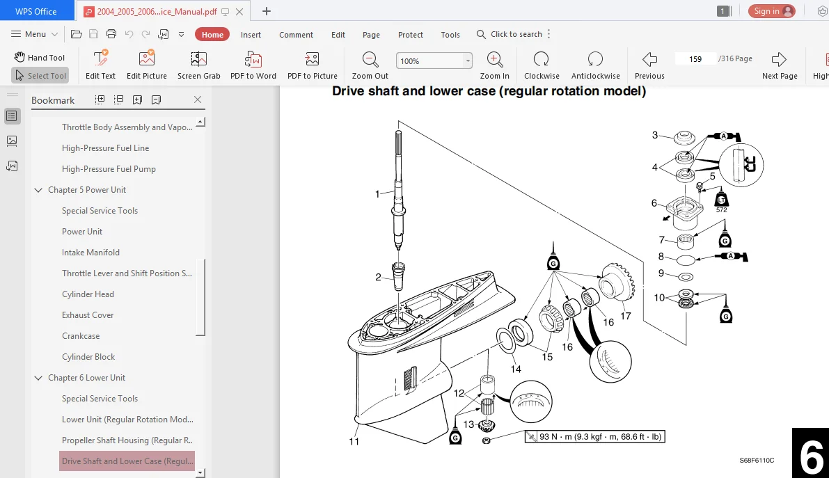 Yamaha Vmax Vz150 Vz175 Z150 Z175 Z200 Lz150 Lz200 V6 Outboard Complete  Service Manual 2004 -2014 - PDF DOWNLOAD - Image 3