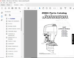 2004 Johnson Evinrude 140hp 4-stroke Parts Catalog Manual - PDF DOWNLOAD