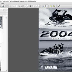 2004 Yamaha Waverunners Sportboats Technical Update Manual - PDF DOWNLOAD