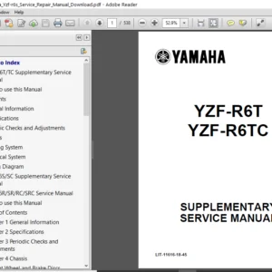 2005 - 2009 Yamaha Yzf r6s Service Repair Manual - PDF Download