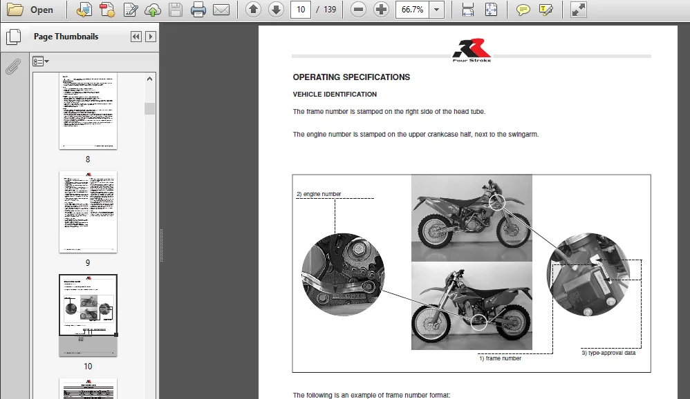 2005-2013 Beta Rr 4t 250 400 450 525 Four Stroke Motorcycle Workshop Repair Service Manual - PDF DOWNLOAD - Image 3