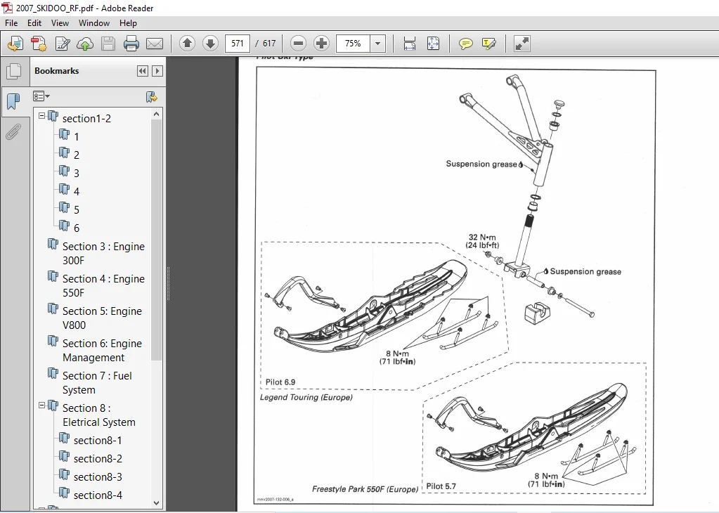 2007 Skidoo Rf Series Factory Service Shop Manual - PDF DOWNLOAD - Image 4