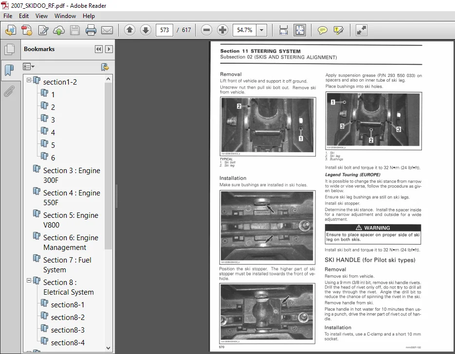 2007 Skidoo Rf Series Factory Service Shop Manual - PDF DOWNLOAD - Image 3