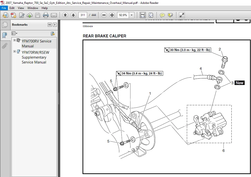 2007 Yamaha Raptor 700 Se Se2 Gytr Edition Atv Service Repair Maintenance Overhaul Manual - Image 2