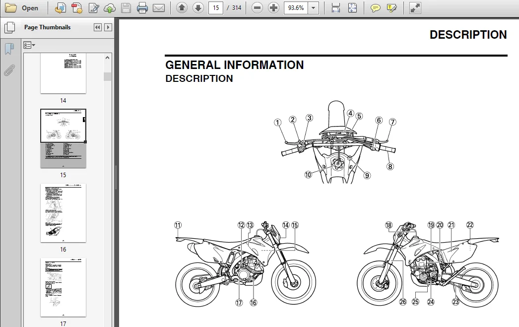 2008 Yamaha Wr250f Service Repair Manual Motorcycle Pdf Download Detailed And Specific - Image 3