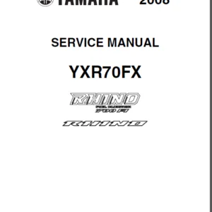 2009 And 2011-2012 Yamaha Yxr700 Rhino Side X Side Service Repair Manual - Download