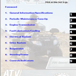 Arctic Cat 700 Diesel  ATV 2010 Workshop Service Repair Manual - PDF DOWNLOAD