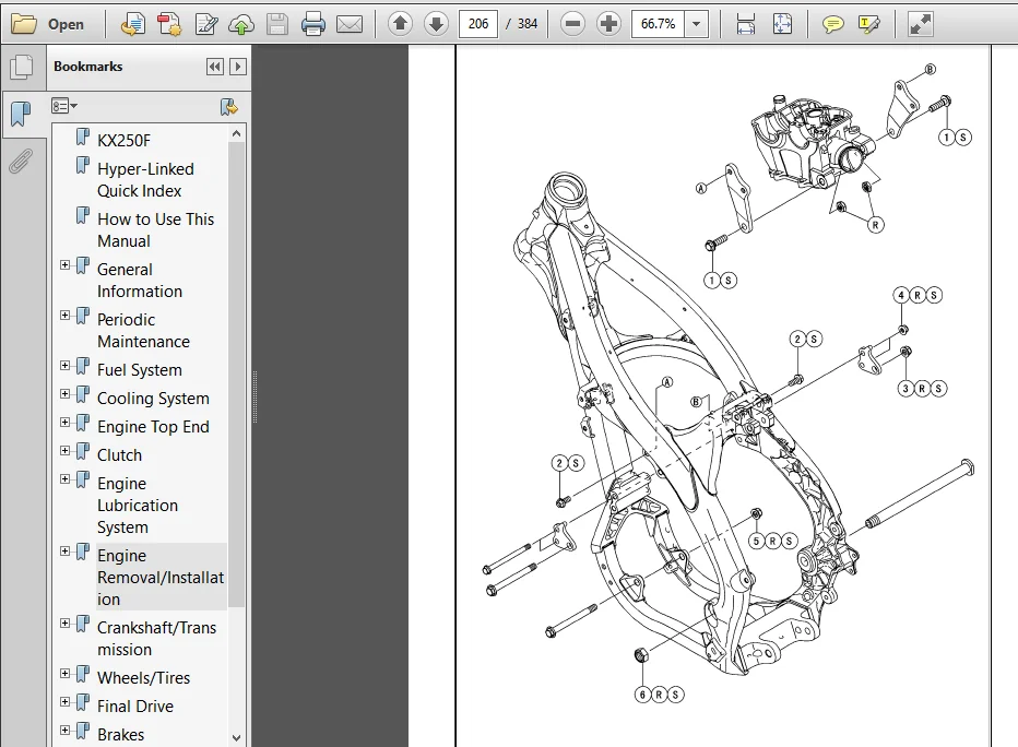 2010 Kawasaki Kx250f Kx250xaf Service Repair Manual Motorcycle - PDF DOWNLOAD - Image 3