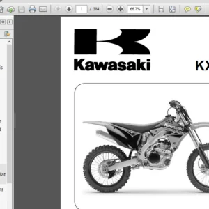 2010 Kawasaki Kx250f Kx250xaf Service Repair Manual Motorcycle - PDF DOWNLOAD