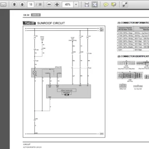2012 Ssanyong Ssangyong Actyon Sports Lhd Ewd Wiring Diagram Manual - PDF DOWNLOAD