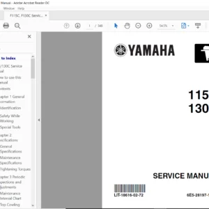 2012 Yamaha 115 Hp Outboard Service Repair Manual - PDF Download