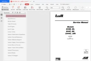 Lull Jlg 644b 844c 1044c Service Manual - PDF DOWNLOAD