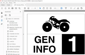 Yamaha YFM45FAR 450FAR Service Manual - PDF Download