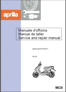 Aprilia Sr50 Sr 50 2009 Workshop Repair Service Manual - PDF Download