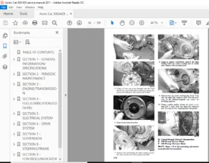 Arctic Cat 350 425 Atv Service Repair Manual  2011 - PDF Download
