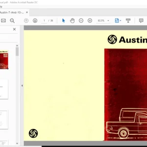 Austin 7 And 10 Owners Manual - PDF Download