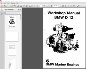 BMW Marine D12 Diesel Engine Shop Manual - PDF DOWNLOAD